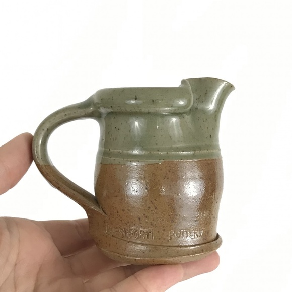 Westport Pottery Other - Westport Pottery Small Creamer Green/Tan